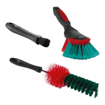 Vikan Transport 521052 3-Piece Campaign Brush Set