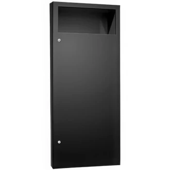 American Specialties, Inc. Simplicity 10-6474-41PC 12 Gallon Matte Black Recessed Trash Can