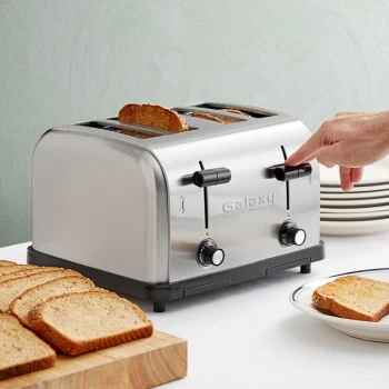Galaxy MDT4 Light-Duty 4-Slice Commercial Toaster - 1 1/2" Slots, 120V