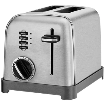 Conair Cuisinart CPT-160WH 2 Slice Stainless Steel Compact Toaster - 120V, 900W