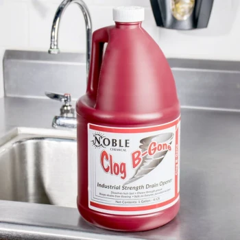 Noble 1 Gallon / 128 oz. Clog B-Gone Ready-to-Use Drain Opener - 4/Case