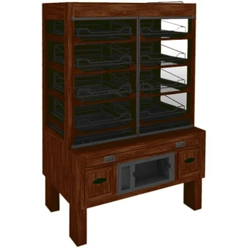 Marco Company 48" x 30" x 78" Select Cherry Packaged Bakery Display with Light