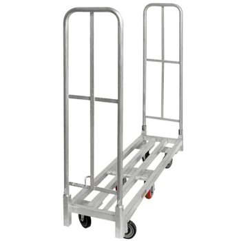 Wesco Industrial Products 16" x 59 1/2" Aluminum Folding U-Boat Utility Cart 1750 lb. Capacity 273296