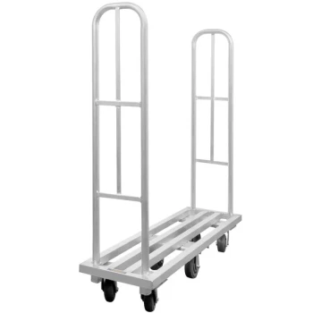 Wesco Industrial Products 16" x 63" Aluminum U-Boat Utility Cart 1,322 lb. Capacity 270339