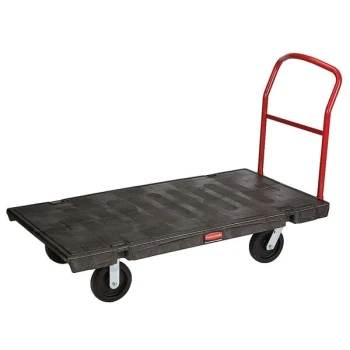 Rubbermaid® FG446600BLA Single Handle Heavy Duty Platform Truck - 60" x 30" - 2000 lb. Capacity