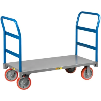 Little Giant 36" x 60" Double Handle Platform Truck NBB-3660-8PY-2H - 3600 lb. Capacity