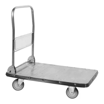 Wesco Industrial Products 19" x 29" x 34 1/2" 440 lb. Stainless Steel Folding Platform Truck 270457