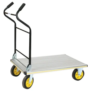 Wesco Industrial Products 270382 660 lb. Aluminum Folding Platform Truck with Ergonomic Handles
