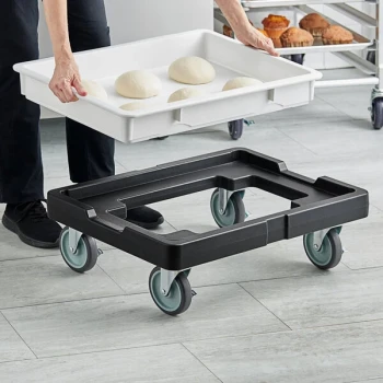 Baker's Lane 18 15/16" x 26 3/4" Black Dough Box Dolly