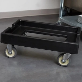 Cambro CD1826PDB110 Black Pizza Dough Box Camdolly