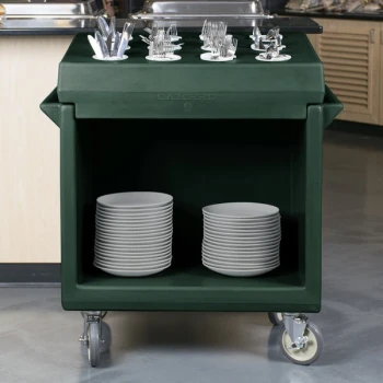 Cambro TDC2029192 Granite Green Tray / Dish Cart - 38" x 22" x 34"