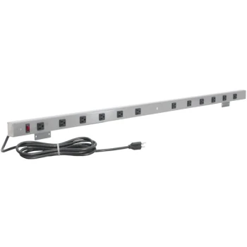 BenchPro 60" Gray 8-Outlet Mountable Power Strip A8-60