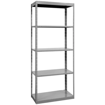 Hallowell Hi-Tech DuraTech 18" x 36" x 87" Gray Metal 5-Shelf Pass-Through Shelving, 4000 lb unit capacity