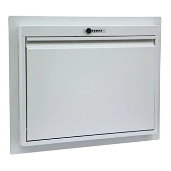 Omnimed 31 3/4" x 6" x 25 1/8" Light Gray Recessed Informatics Workstation 291478-LG