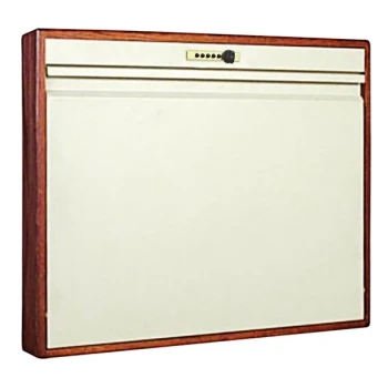 Omnimed Elite 30" x 4" x 25" Cherry Wood Self Close Combination Lock Wall Desk 291537CHR
