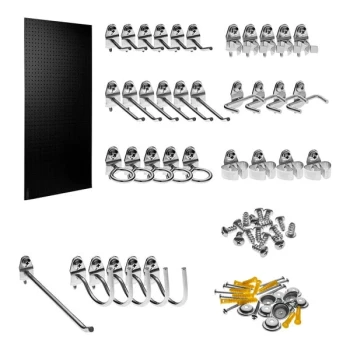 Triton Products 24" x 48" Black DuraBoard with 36 Hooks