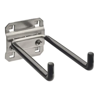 Triton Products LocHook 4" Vinyl-Dipped Stainless Steel Double Rod with 90-Degree Bend - 2/Pack