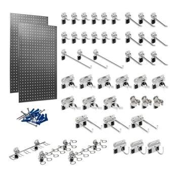 Triton Products 24" x 42" Stainless Steel LocBoard Kit with 45 Hooks - 2/Pack