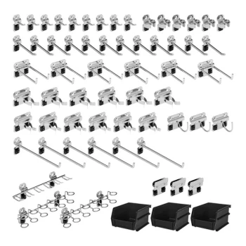 Triton Products LocHook 60 Stainless Steel Hook 3 Bin Accessory Kit