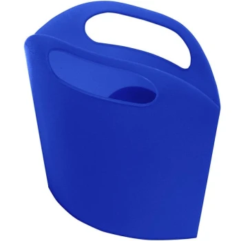 Deflecto 2 15/16" x 6 15/16" x 6 11/16" Blue Antimicrobial Kids Mini Tote
