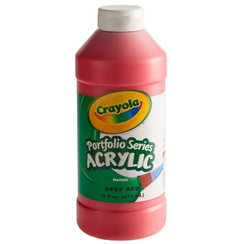 Crayola 204016115 Portfolio Series 16 fl. oz. Red Acrylic Paint