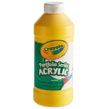 Crayola 204016830 Portfolio Series 16 fl. oz. Yellow Acrylic Paint