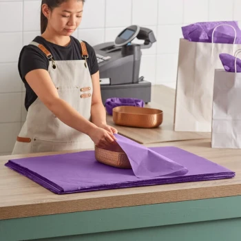 SatinWrap 2030-3500 20" x 30" 10 lb. Purple Tissue Paper Sheets - 480/Pack