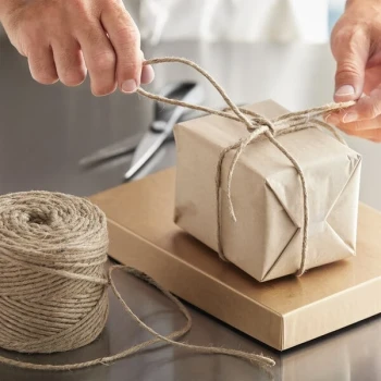 Seaboard Twine Company 5-Ply Natural Jute Twine 1 lb. Tube