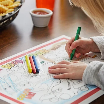 Choice 4 Pack Kids' Restaurant Crayons in Cello Wrap - 1,000/Case