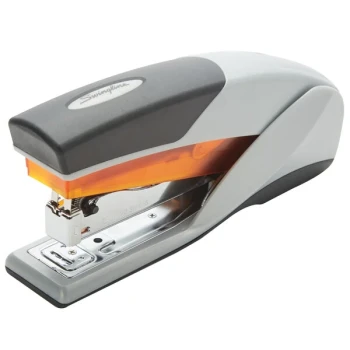 Swingline 66402 Optima 25 Sheet Gray / Orange Full Strip Reduced Effort Stapler