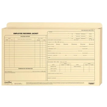 ComplyRight Employee Records Expandable Legal Size Jacket - 25/Pack