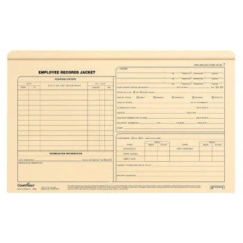 ComplyRight Employee Records Legal Size Jacket - 25/Pack