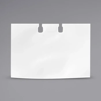 Durable 241819 2" x 3 1/2" VISIFIX Clear Double-Sided Business Card Sleeves - 40/Pack