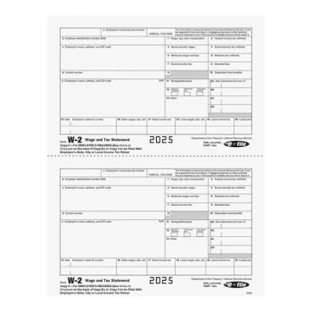ComplyRight 2-Up Employee Copy C / State, City, or Local Copy 2 of W-2 Tax Forms 520350 - 50/Pack