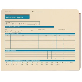 ComplyRight Expandable Employee Record Organizer - 25/Pack