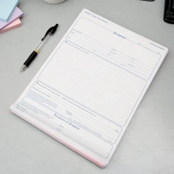 Adams NC3819 3-Part Carbonless Contractor Proposal Form - 50/Pack