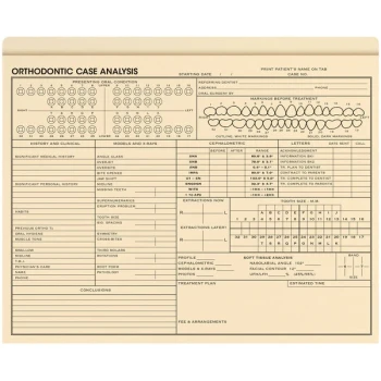 ComplyRight 9 1/2" x 11 3/4" Orthodontic Case Analysis Envelo-File - 25/Pack