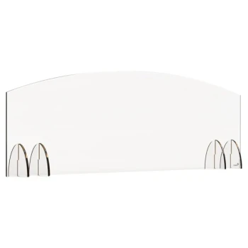 Rosseto AG005 Avant Guarde 48" x 15 1/2" Acrylic Sneeze Guard