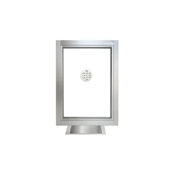 Ready Access 50324412 Model 503 24" x 4 1/2" x 33 3/4" Silver Teller / Cashier Window with 1/4" Clear Tempered Glass