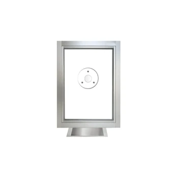 Ready Access 50324202 Model 503 24" x 4 1/2" x 33 3/4" Silver Teller / Cashier Window with 3/4" Level 1 Bullet-Resistant Glass