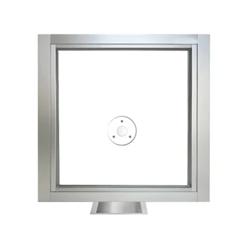 Ready Access 50336202 Model 503 36" x 4 1/2" x 33 3/4" Silver Teller / Cashier Window with 3/4" Level 1 Bullet-Resistant Glass