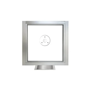 Ready Access 50348202 Model 503 48" x 4 1/2" x 45 3/4" Silver Teller / Cashier Window with 3/4" Level 1 Bullet-Resistant Glass