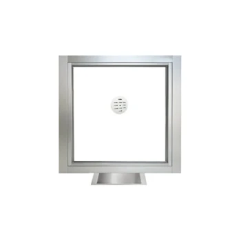 Ready Access 50348412 Model 503 48" x 4 1/2" x 45 3/4" Silver Teller / Cashier Window with 1/4" Clear Tempered Glass