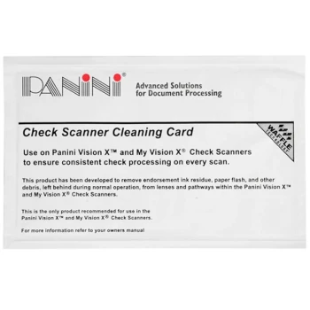 Controltek USA 510011 Panini Check Scanner Cleaning Card with Waffletechnology - 15/Box