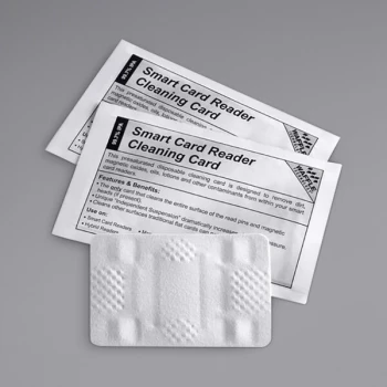 Controltek USA 510016 Pre-Saturated Smart Card Reader Cleaning Card with Waffletechnology - 40/Box