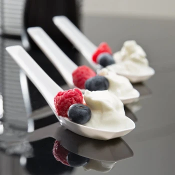 WNA Comet APTASIA2 Petites 5" White Asian Soup Spoon - 200/Case