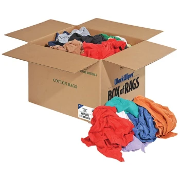 New Pig WorkWipes 25 lb. Reclaimed Colored T-Shirt Rags WIP585