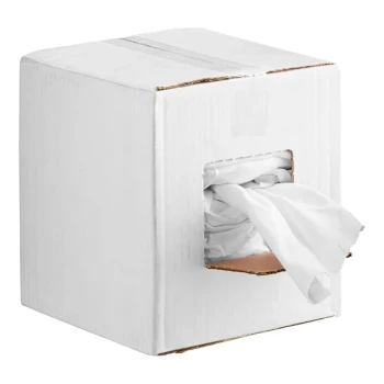 Hospeco White Medium Weight Recycled Knit Rags in Bulk - 25 lb.