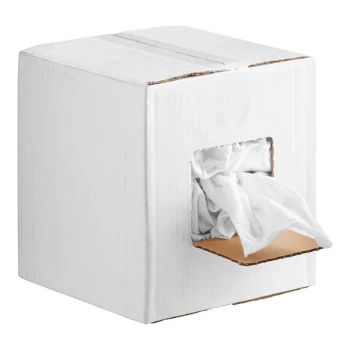 Hospeco White Lightweight New T-Shirt Rags in Bulk - 5 lb.