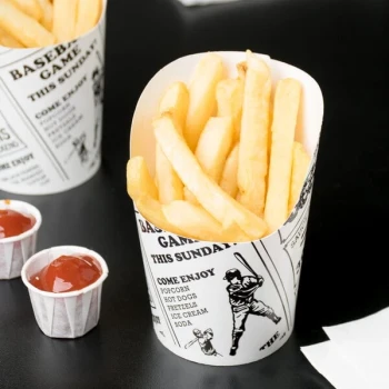 American Metalcraft FFCP4 4 oz. Paper French Fry Cup - 1,000/Case